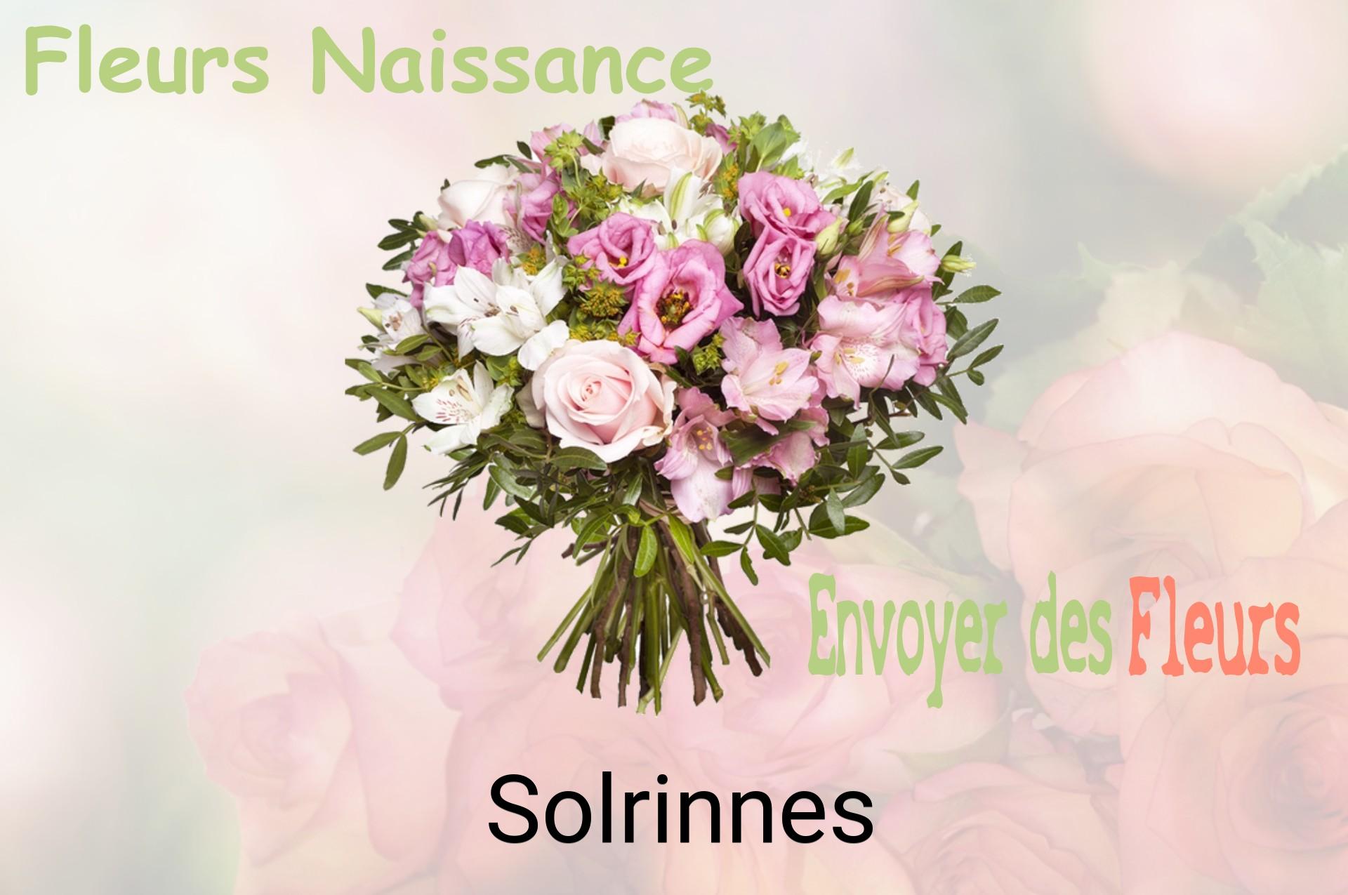Bouquet de fleurs de naissance livré à Solrinnes